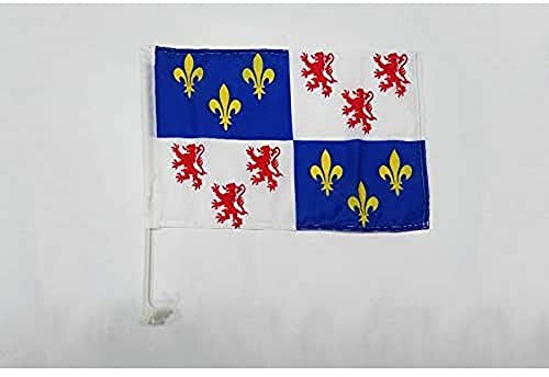 AZ FLAG Autofahne Picardie 45x30 cm Picardie Mesh-Polyester Saugnapf
