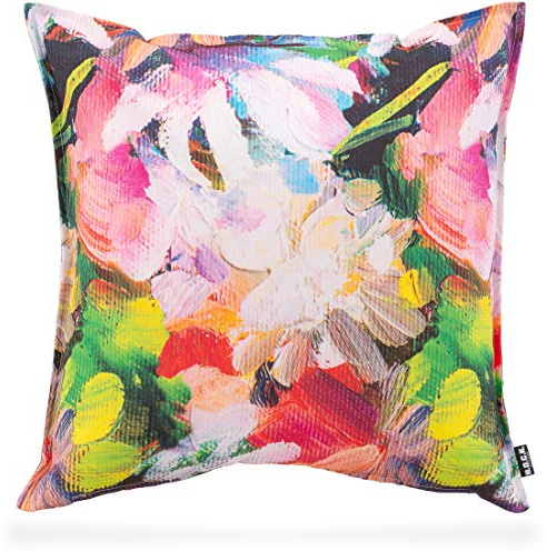 H.O.C.K. Outdoor Kissen inkl. Füllung Flower/Blumen wasserabweisend (50x50cm, Mehrfarbig)