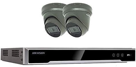 8MP 4K UHD CCTV SYSTEM POE 8CH CHANNEL NVR 2X DARKFIGHTER DOME CAMERA KIT (1TB HDD Pre Installed)