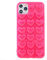 DMaos iPhone 11 Pro Case for Women, 3D Pop Bubble Heart Kawaii Gel Cover, Cute Girly for iPhone11 Pro 5.8 inch - Hot Pink