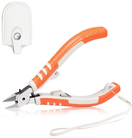 SPEEDWOX Pince coupante diagonale de 12,7 cm à tête effilée, modèle Sprue, coupe-fil électrique, pince coupante latérale avec verrouillage de sécurité en acier CR-V