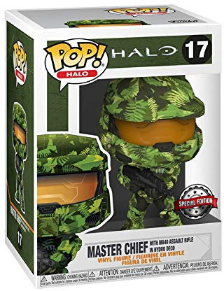 POP! Halo 17 Master Chief mit MA40 Assault Rifle in Hydro Deko