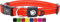 DDOXX Reflektierendes Nylon Hundehalsband - Stabiles und Verstellbares Welpenhalsband für alle Größen - L (Orange)