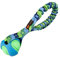 Tug-E-Nuff Pocket PowerBall Bungee | Shock Absorbing Bungee Handle | Durable Ball Toy for Dogs | Ideal for Interactive Dog Training and Dogs of all Ages | 23 cm (9 inches) in size
