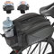 QYCHHJ Bike Pannier Bag Waterproof Bicycle Rear Rack Bag Extendable Cycle Storage Pouch with Shoulder Strap Bike Rack Seat Bag Bike Saddle Bag Out (12L)