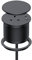 Desk Grommet Socket with USB, Haylink Desk Socket with Cover Fits 80mm Hole, Recessed Desk Power Socket Equipped with 1 UK Plug, 1 USB A Port, 1 USB C Port, and 1.5M Cable, Black
