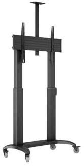 Halterung mit Rollen, motorisiert, für Monitore von 65-110 Zoll (65-110 Zoll), Kappe 135 kg, VESA 200 x 200, 1000 x 600 cm, Schwarz