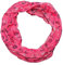 beybey® Damen Seide Loop Schal mit Blumenmuster - wunderschön und fein - Seidenschal - Loop Schal Damen - Schlauchschal Damen (SX8 fuchsia)