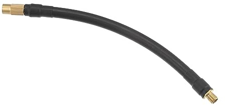 QUARKZMAN 20cm Adaptateur Tuyau Gonflage Pneu Noir Cuivre pour Vélo Moto | Caoutchouc, Pour Voiture, Moto, Vélo, Connexion Rapide, Filetage M8x0,8, Sans Fuite, Durable