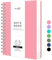 RETTACY Notizbuch A5 Gepunktetes, Bullet Dot Journal, Spiral-Notizbücher 300 Blatt/150 Seiten zum Schreiben, 100gsm, PVC Hardcover, für Frauen Männer Arbeit Büro Schule, 14.5 x 21cm - Rosa