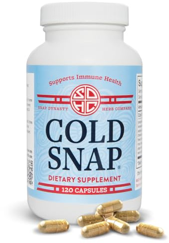 Snap Dynasty Cold Snap - 120ct Capsules, Pack of 1 - Plant Based Comprehensive Immune Health Support for All Ages, Rapid Supplements for Cold and Flu Support, No Contraindications