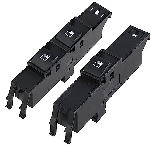 AYEXO Auto Fenster heberknopf Schalter Für BMW E46 323Ci 325Ci 328Ci M3 Coupe Compact 2000-2006,Auto Haupt Fenster Hebebühne Schalter Auto Teile,E-A Pair