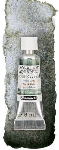Schmincke – HORADAM® AQUARELL, Super Granulation, Auen Grau, 5 ml, sehr stark granulierende Farbtöne, feinste, supergranulierende Aquarellfarben