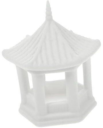 BESPORTBLE Pavillon Céramique pour Aquarium Décoration De Jardin Et Paysage Zen Ornement Porcelaine pour Pot De Fleurs Et Décor Intérieur Extérieur