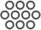 6005 2RS Kugellager - 10 Pack, 25mm x 47mm x 12mm, Metall, Doppelt Abgedichtet, Miniatur-Rillenkugellager Ideal für Skateboards, Roller und Inline-Skates