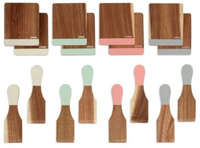 Livoo - Set d'accessoires pour raclette MEN427 – 8 spatules, 8 planchettes