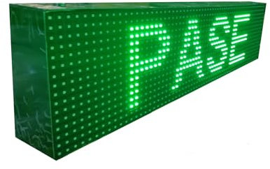Panneau lumineux LED programmable RVB - Libre / Complet - 64 x 16 cm
