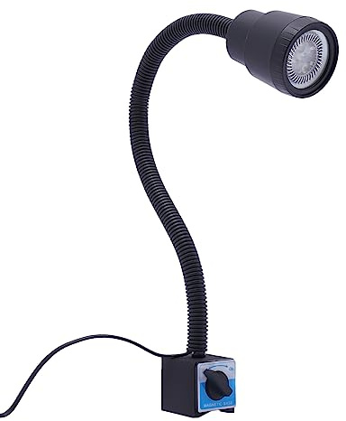 Maschinenlampe mit Magnetfuß, LED Werkzeug Drehmaschine Lampe 5W Flexibles Schwanenhals Licht mit Magnetic Base für Handwerk, CNC, Werkbank