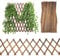 BENECREAT 2pcs Wood Lattice Panels, Natural Lattice Trellis Fence Expandable Cedarwood Picket Fence Wall Trellis Board for Climbing Plants, Garden Outdoor Decorative, 140x36cm