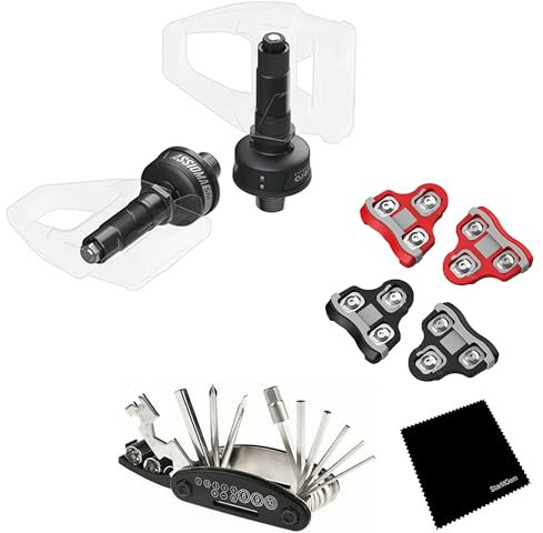 Favero Assioma Duo-Shi IP67 Verbesserter professioneller Radsport-echter doppelseitiger Leistungsmesser für Radfahren, ANT+ Konnektivität, Gyroskop-Sensoren, Pedale mit zusätzlichen Stollen