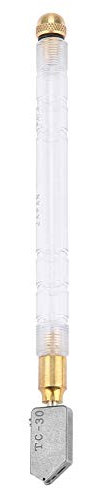 Coupe-Verre Professionnel à Alimentation en Manche en Plastique, Outil de Coupe de Verre en Carbure de Tungstène, adapté au Verre, au Diamant et aux Minéraux