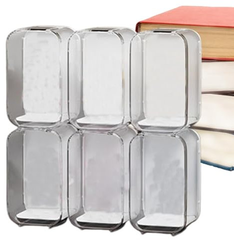 Poupangke Vitrine für Figuren,Actionfiguren-Vitrine,Transparente Sammelbox zur Aufbewahrung von Actionfiguren - Vollständig geschlossene, transparente Präsentationsbox für Arbeitsbereich,