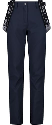 CMP Donna Salopette Pantaloni, Black Blue, XS