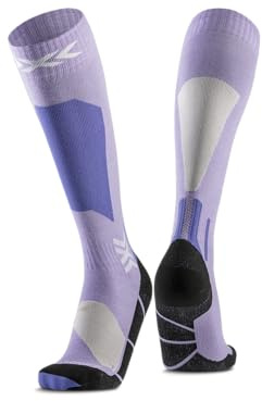 X-Socks Ski Discover Merino OTC – Merinowolle-Skisocken für Komfort & Wärme – O-Ring-Bandage für sicheren Halt & Unterstützung – Perfekt für Ski & Wintersport - Schwarz/Grau, 39-41