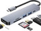 Adaptateur USB C Hub 6 en 1 Avec HDMI 4K, Ports USB 3.0 et 2.0, PD 100W, Lecteur SD/TF Pour Plus d'Appareils