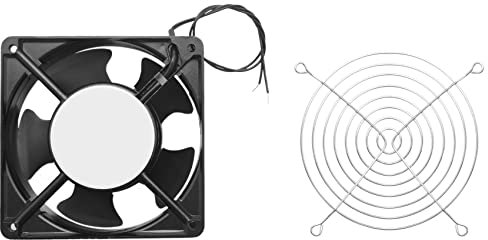 Sessleger CA 220-240V 0.14A 120mm x 120mm Metal PC CPU Ventilador de refrigeración de ordenador Negro