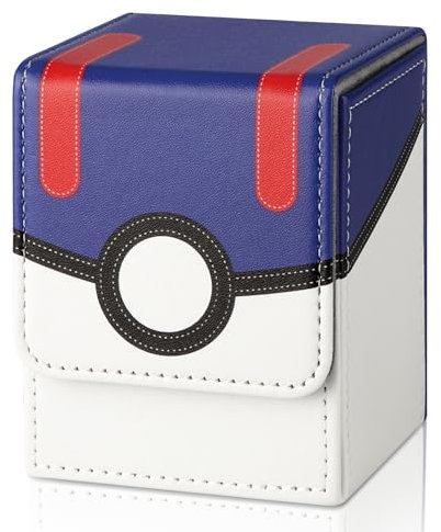 Deoyibu Deck Box 100 für dem Commander TCG, Deck Box PU und Magnetisches Design Kartenbox, Sammelkarten Box Kompatibel mit Trading Card Games, MTG Karten, Yugioh Karten etc. Blau