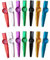 Parthan 14 Stück Kazoo Set, Metall Kazoo Set mit verstellbarer Aluminium-Membran, Kazoo Set für Anfänger und Musikliebhaber, ideal für Partys und Geschenke, Verstellbares Kazoo