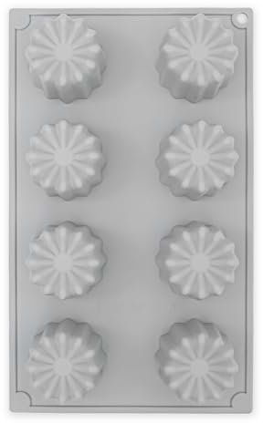 CÉCOA • Moule à Gâteau • Moule 8 Cannelés • Silicone Pro • Antiadhésif & Résistant • Démoulage Facile • Cuisson Homogène • Idéal Gâteaux & Entremets • Four, Congélateur & Lave-vaisselle