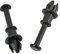 WOLWES Kompatibel Mit Seat Für Altea Für Arona Für Ibiza 6L 6J 6F 2 Stück Clips Hinten Kofferraum Kofferraum Hutablage Fach Gurt String Teil 1M6867574A Halteband Hutablage