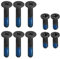 Gintai Vis 12pcs pour ASUS TUF Gaming A15 FA507 FA507RC FA507RF FA507RW FA507RM FA507RR FA507RC FA507RE châssis Ordinateur Portable Housse de Base Fixation pour Fond d'ordinateur Couleur Argent
