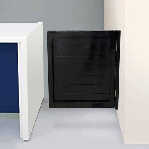 Porte a battente in legno nero, piccole porte a battente doppie, per ingresso di negozi, porte interne eleganti (dimensioni: 70 x 90 cm (larghezza x altezza), perfette per corridoi e caffè