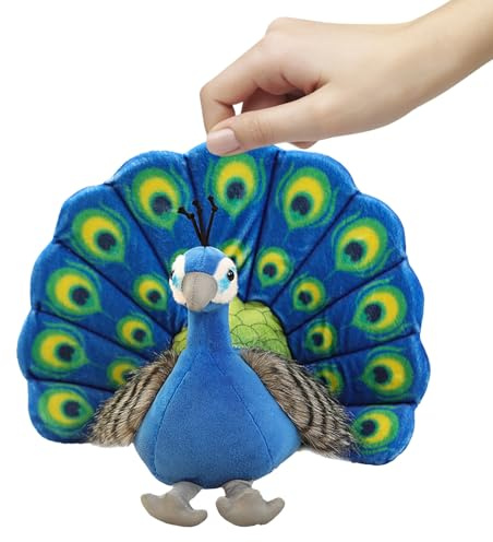 UPKOCH Plüschtier Pfau Kuscheltier Weiches Simulation Peafowl Doll Partydeko Niedliches Stofftier für Schlafzimmer und