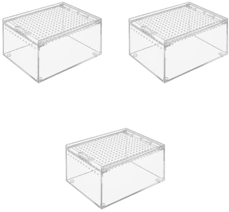 Vogelspinnen-Gehege, aus Acryl, für Terrarium, Zuchtbox, Futterbox für Isopoden, Reptilien, Fütterung