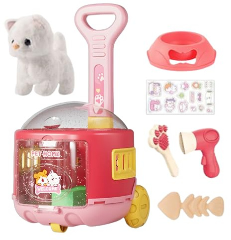 CGACCSD Animali domestici elettronici, per la cura degli animali domestici in passeggini, regalo di compleanno per bambini e bambine