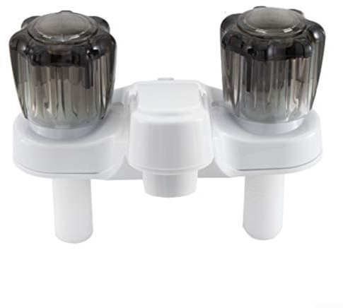 Robinet d'évier de salle de bain pour camping-car, avec poignées chaudes et froides, installation facile pour camping-cars et camping-cars