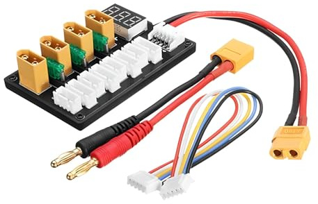 Plug Battery Charger and Board 3S/4S Parallel Fast Charging Board with Cable for Lithium Hobby Charger