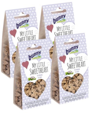 Bunny Nature My Little Sweetheart - Thymian | 4er Pack | 4 x 30 g | Ergänzungsfuttermittel für Nager