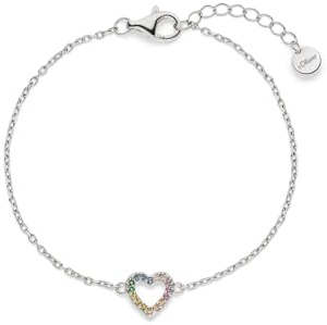 s.Oliver Kinder Schmuck – Armbänder aus Silber mit verschiedenen Herz, Schmetterling, Schleife & Hufeisen Designs – Fröhlich, Bunt & Stilvoll – Perfekte Geschenkidee