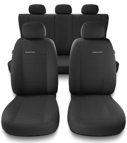 Mossa - Universal Sitzbezüge Auto kompatibel mit Seat Leon I, II, III (1999-2019) - Autositzbezüge Schonbezüge für Autositze - UNE-4
