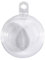 Rayher 39470800 Plastik-Kugeln, teilbar, 6 cm ø, Set 6 Stück, Kunststoff-Kugeln zum befüllen, transparent, Acrylkugeln mit Aufhänge-Öse, Dekokugeln durchsichtig, Weihnachtskugeln zweiteilig