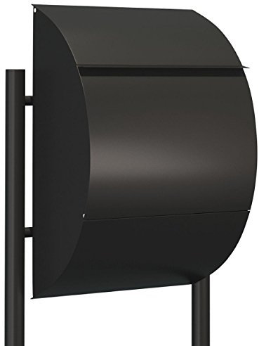 Standbriefkasten, Design Briefkasten Jumbo Schwarz - Bravios