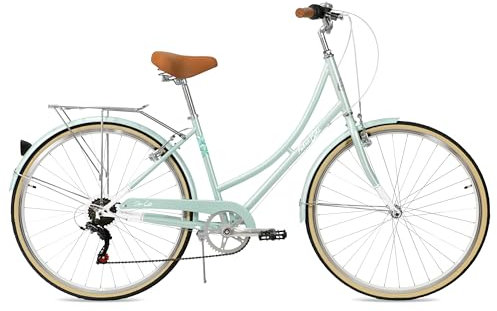 FabricBike Step City Lady's Step Through Urban Bike 7 Speed (Mint Green)