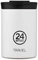 24Bottles Travel Tumbler - Trinkflasche 350ml, Thermos Kaffee Tee Getränke, Thermosflasche 6hHot/24hCold, Wasserflasche 100% Versiegeltem Deckel, Umweltfreundliche Trinkflasche Edelstahl, Ice White