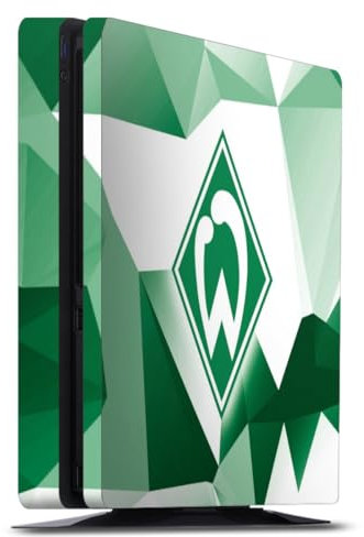 DeinDesign Skin kompatibel mit Sony Playstation 4 Slim Folie Sticker SV Werder Bremen Tarnmuster Offizielles Lizenzprodukt