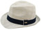 Sombrero Paja Hombre Mujer Fedora Borsalino Trilby Gorra Panamá Verano Playa ala Corta Moda Unisex (lu-255-blanco, 57cm)